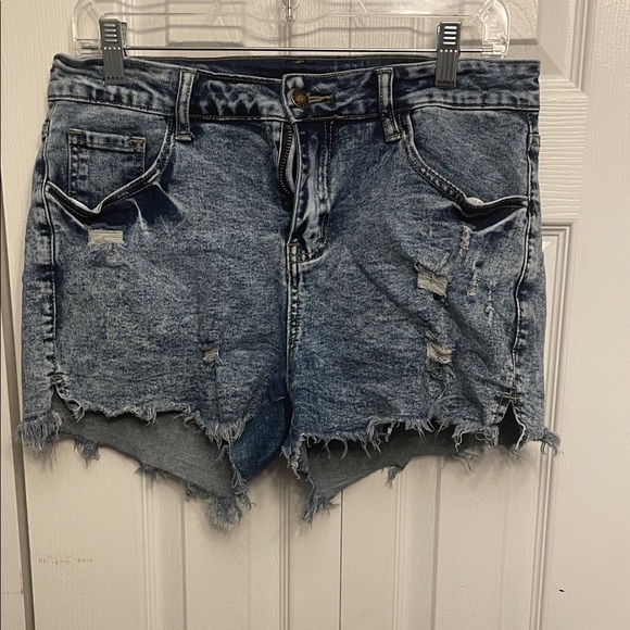 unknown Pants - Distressed Denim Jean Shorts